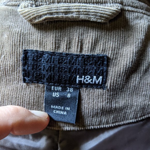 H&M Corduroy Military Steampunk inspired Jacket - Picture 11 of 11